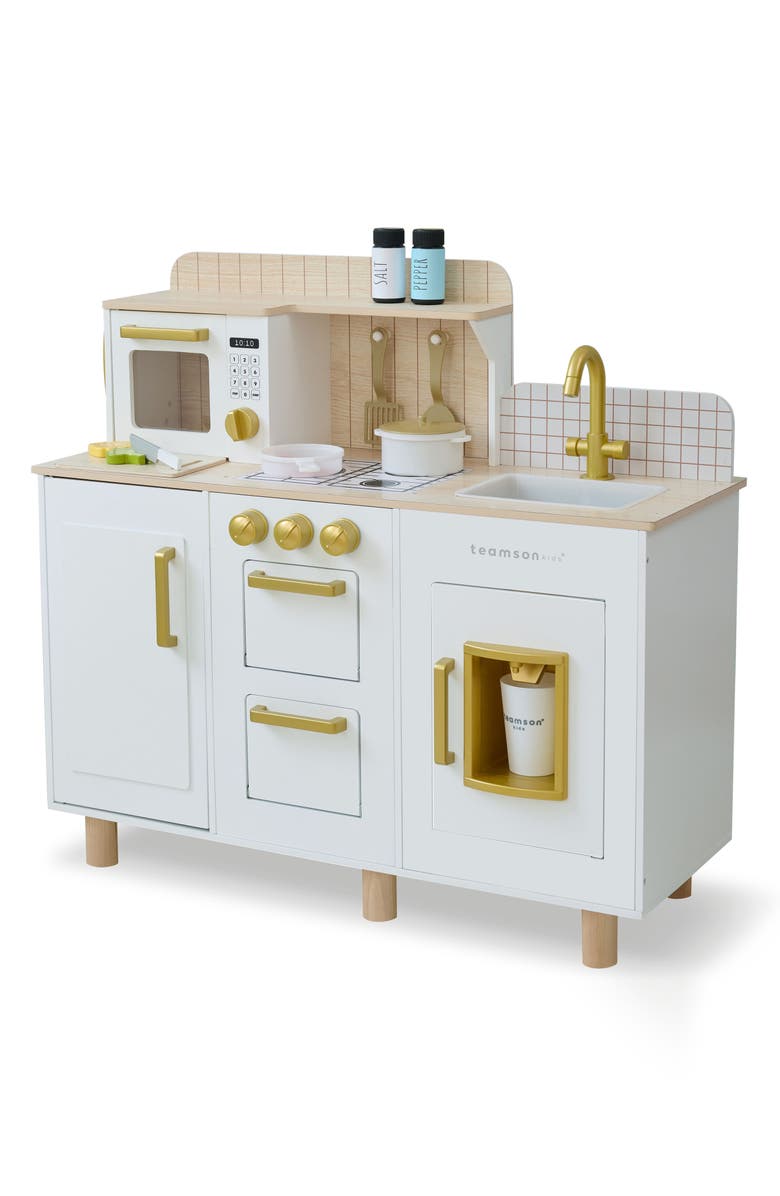 Teamson Kids Little Chef Hampton Play Kitchen & Accessories, Alternate, color, White