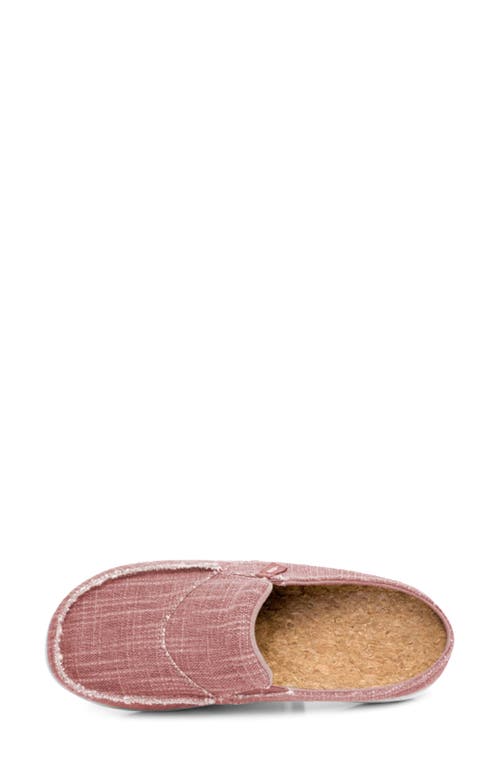 Revitalign Siesta Orthotic Canvas Slip-on Shoe In Rose Tan