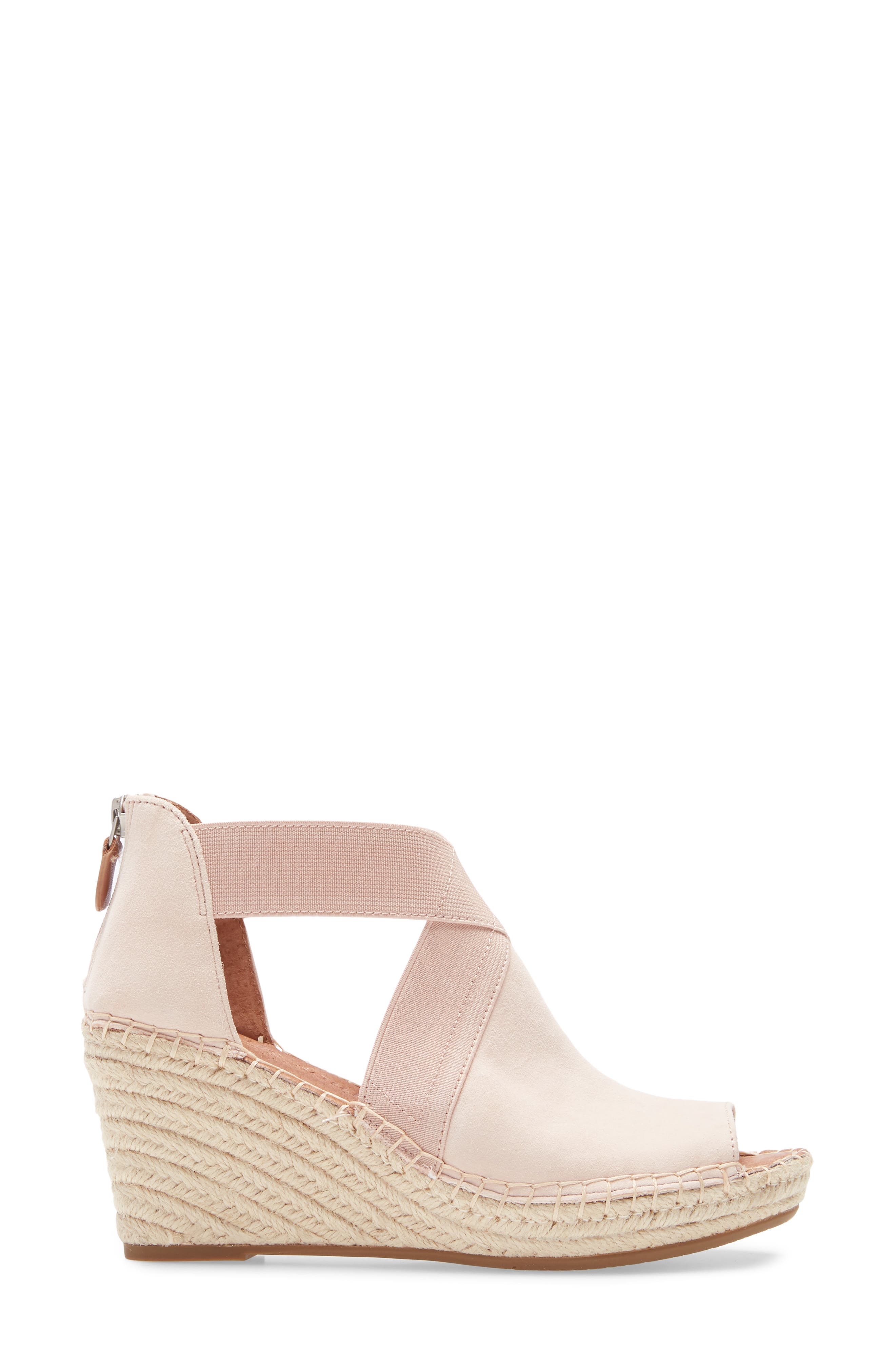 Signature Colleen Wedge Sandal, Alternate, color, PINK SUEDE