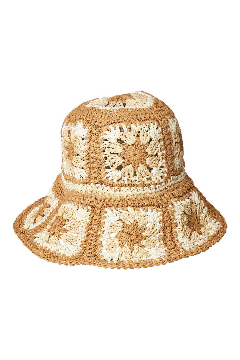 O'Neil Nadie Bucket Hat, Alternate, color, NATURAL