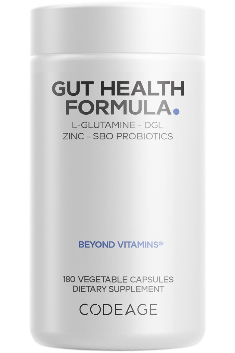 Gut Health Formula - L-Glutamine Probiotics & Prebiotics, Main, color, White