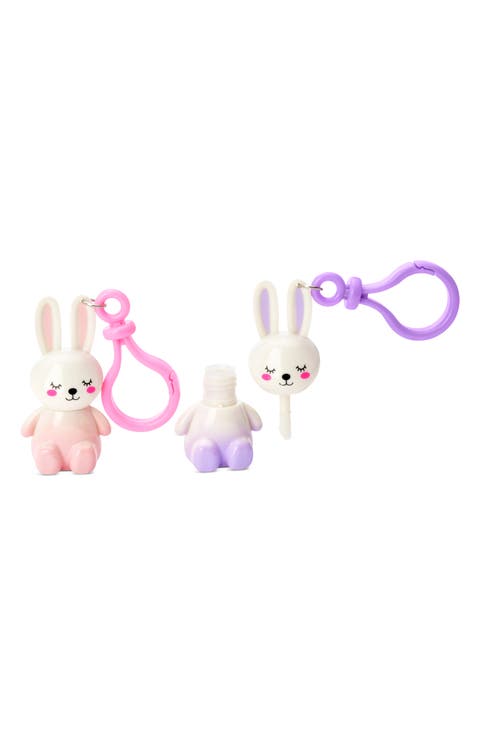 Kids' Bunny Besties 2-Pack Lip Gloss Key Chains