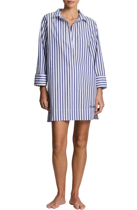 Stripe Wide Cuff Cover-Up Shift