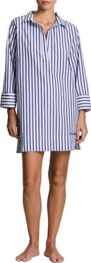 Lauren Ralph Lauren Stripe Wide Cuff Cover-Up Shift