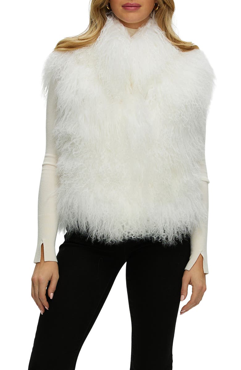 GORSKI Select Mongolian Lamb Vest, Main, color, White