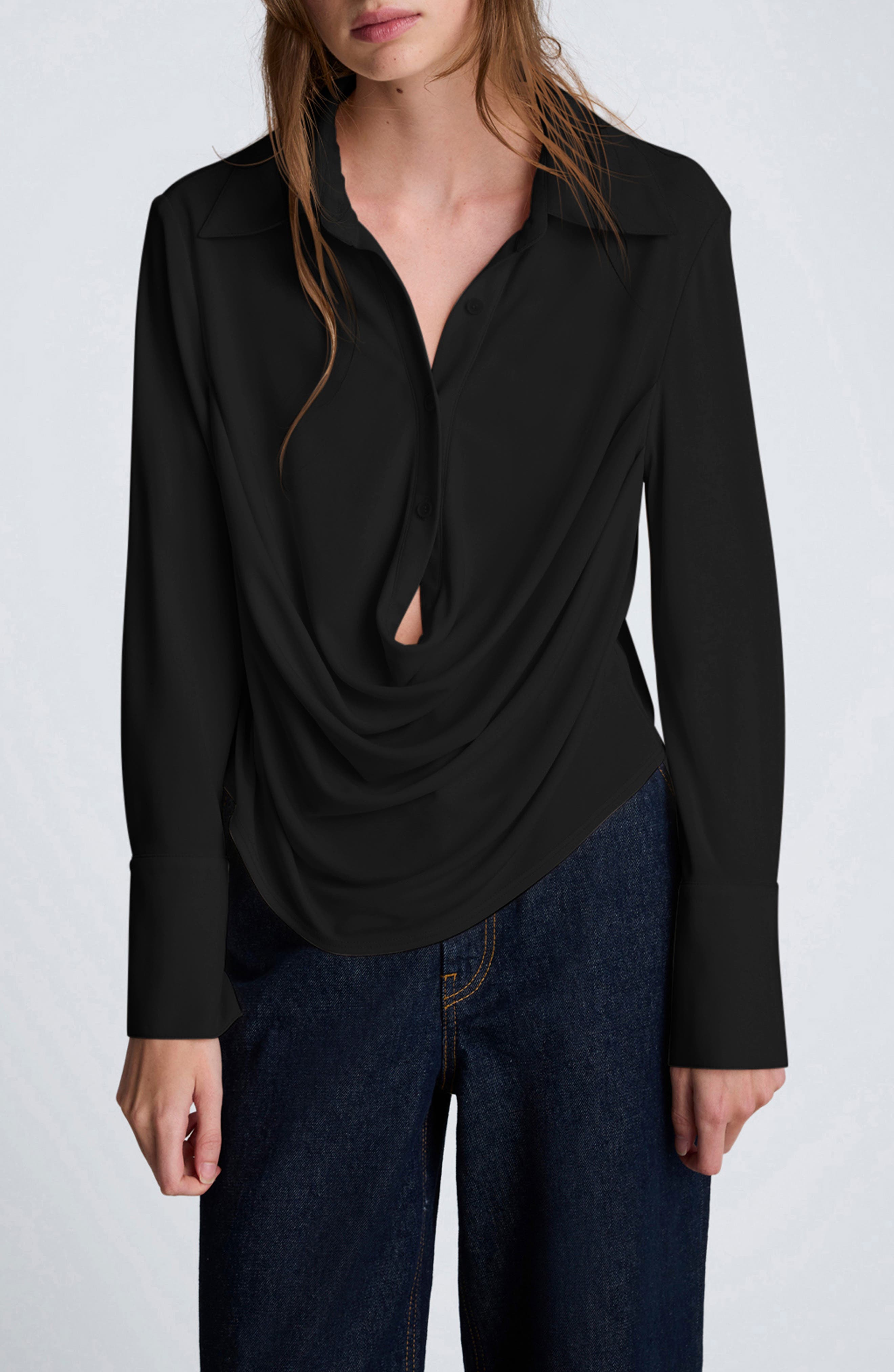 Kenneth Cole Drape Front Shirt