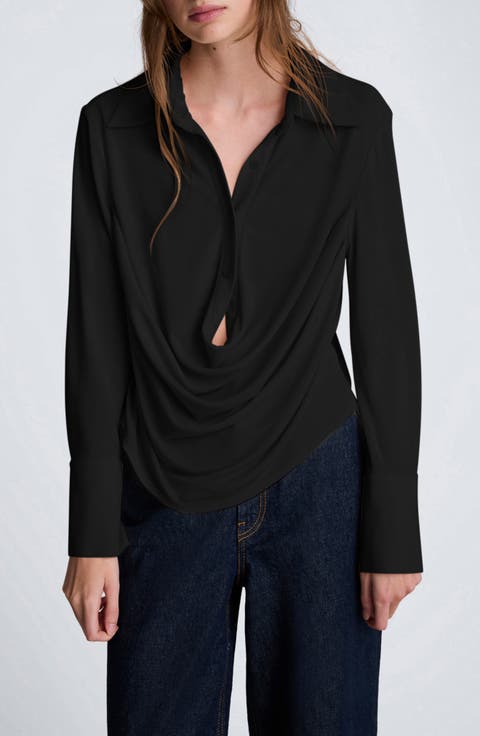 Drape Front Shirt