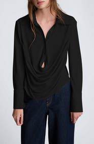 Kenneth Cole Drape Front Shirt