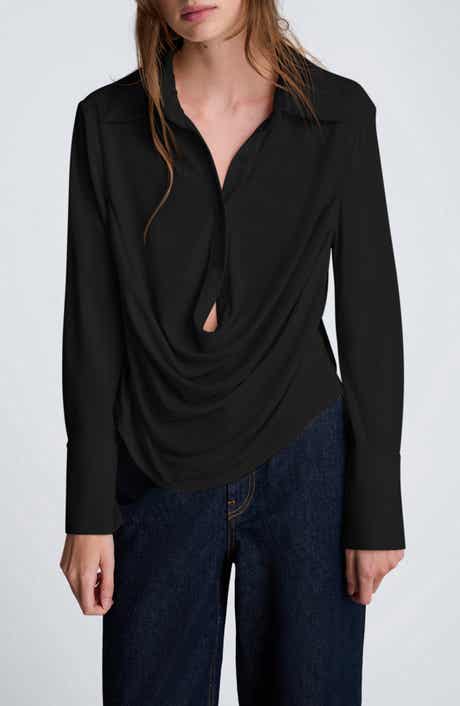 Kenneth Cole Drape Front Shirt