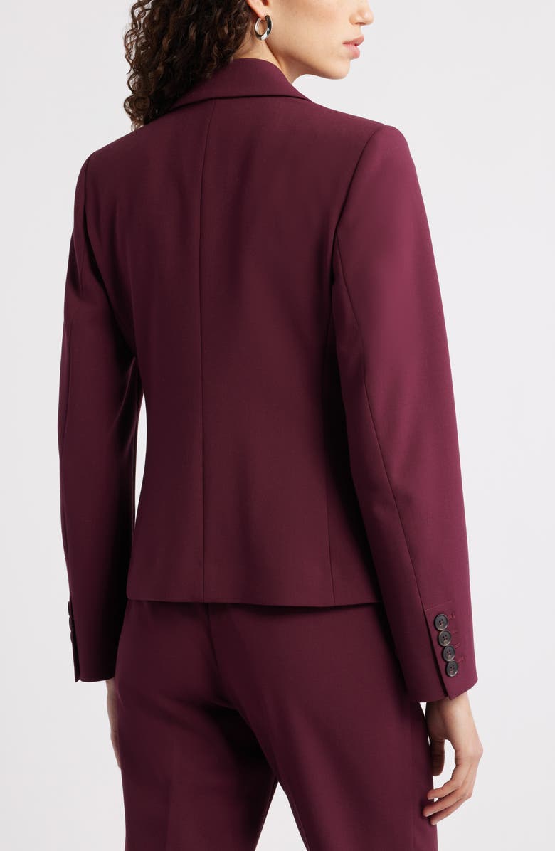 Nordstrom The Hanna Slim Fit Blazer, Alternate, color, Burgundy Royale