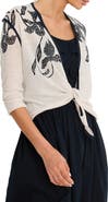NIC+ZOE Inked Blooms Convertible Cardigan