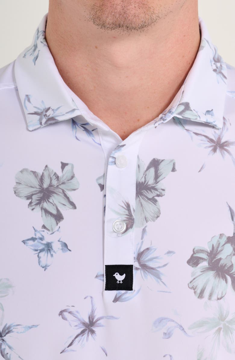 Bad Birdie Core The OC Floral Performance Golf Polo, Alternate, color, 