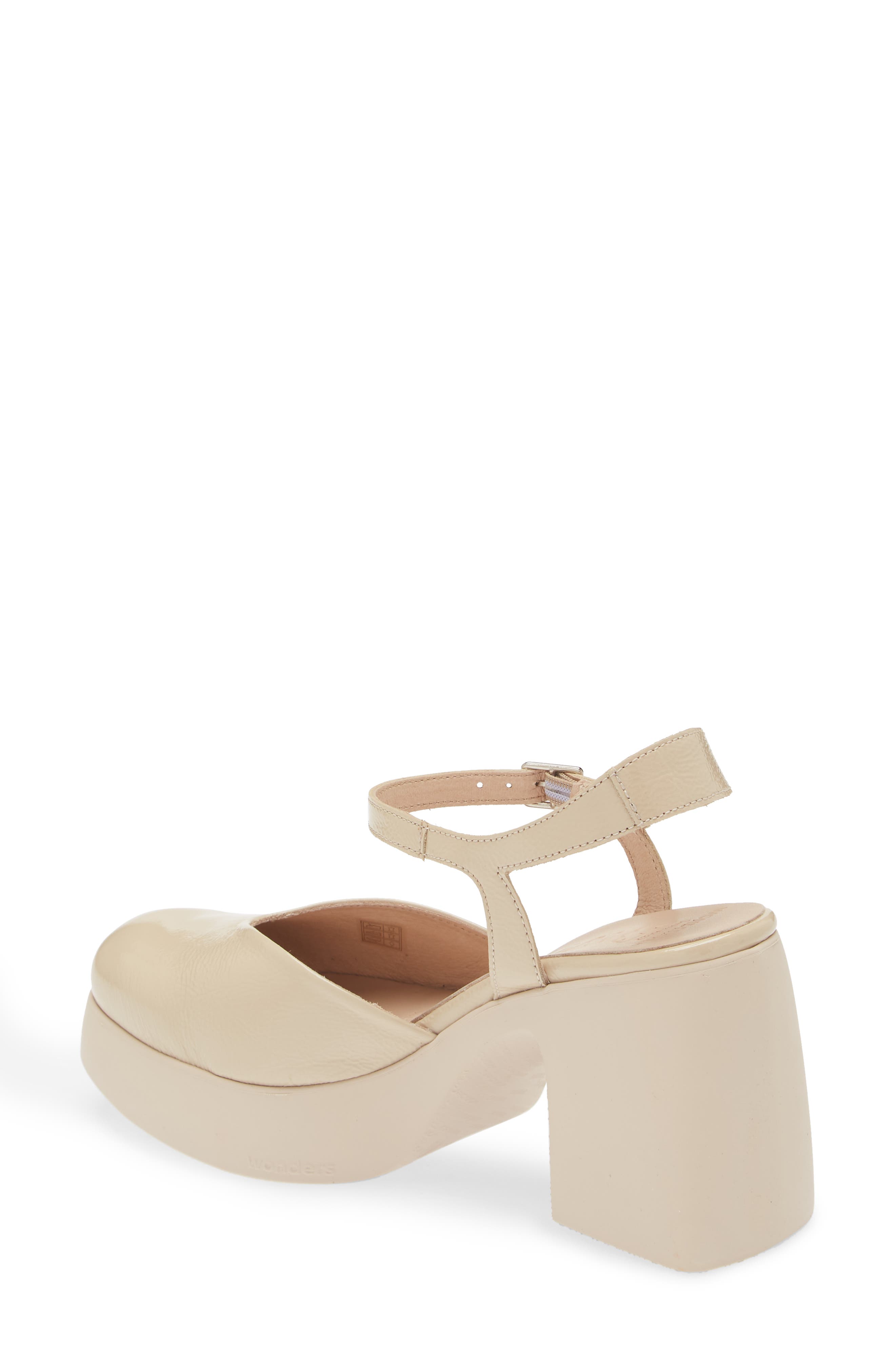 Wonders Juana Platform Pump, Alternate, color, Lack Natural