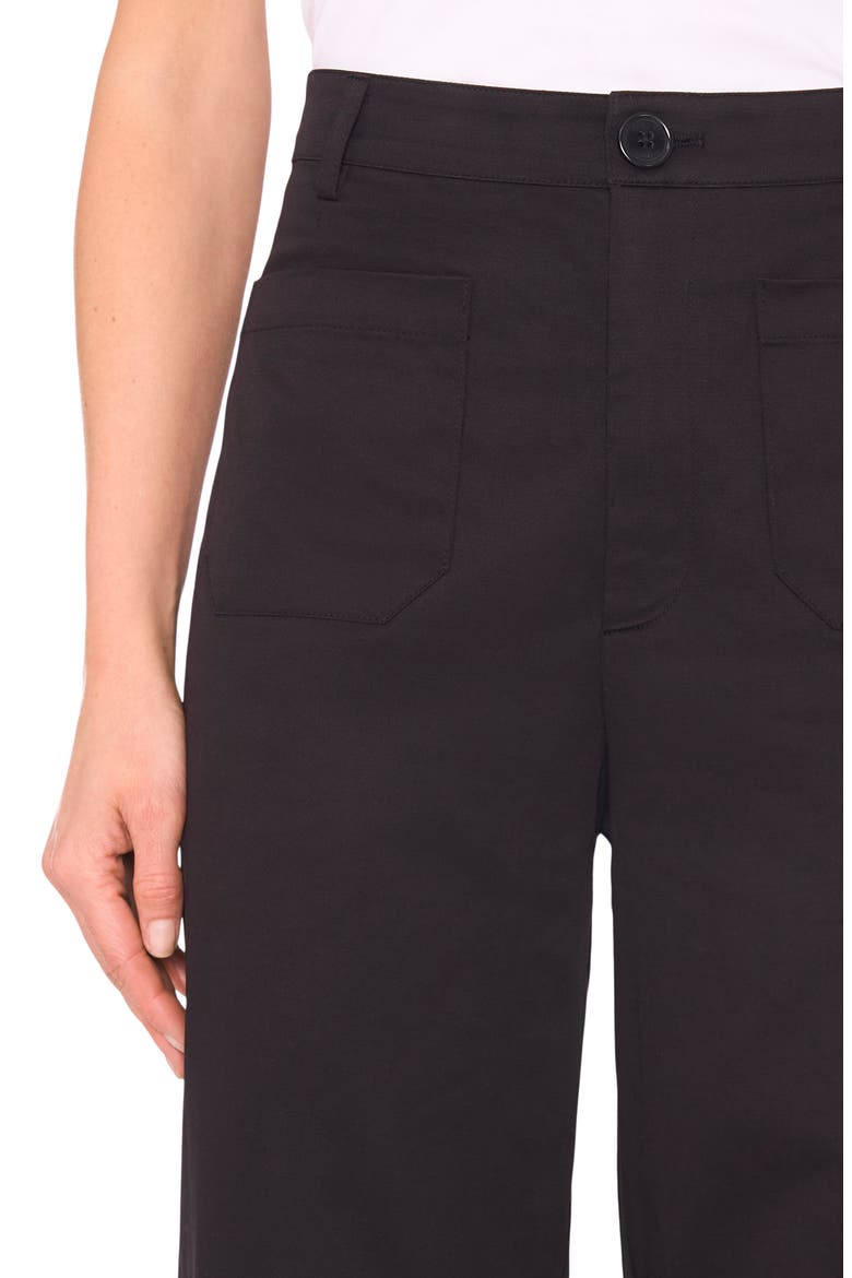 Patch Pocket Crop Twill Pants, Alternate, color, RICH BLACK 060