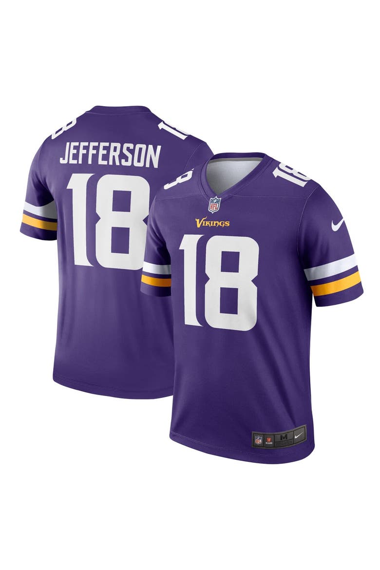 Men's Nike Justin Jefferson Purple Minnesota Vikings Legend Jersey, Main, color, Purple