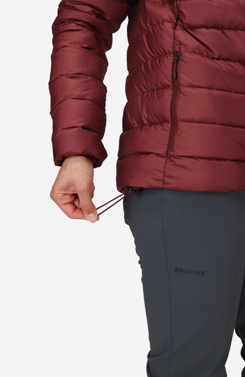 Marmot Highlander Quilted 700 Fill Power Down Puffer Jacket In Red