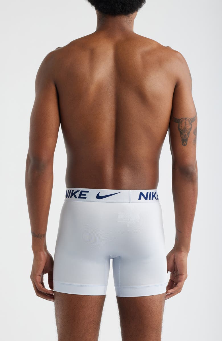 Nike 3-Pack Dri-FIT Essential Micro Boxer Briefs, Alternate, color, Green/ Blue/ White