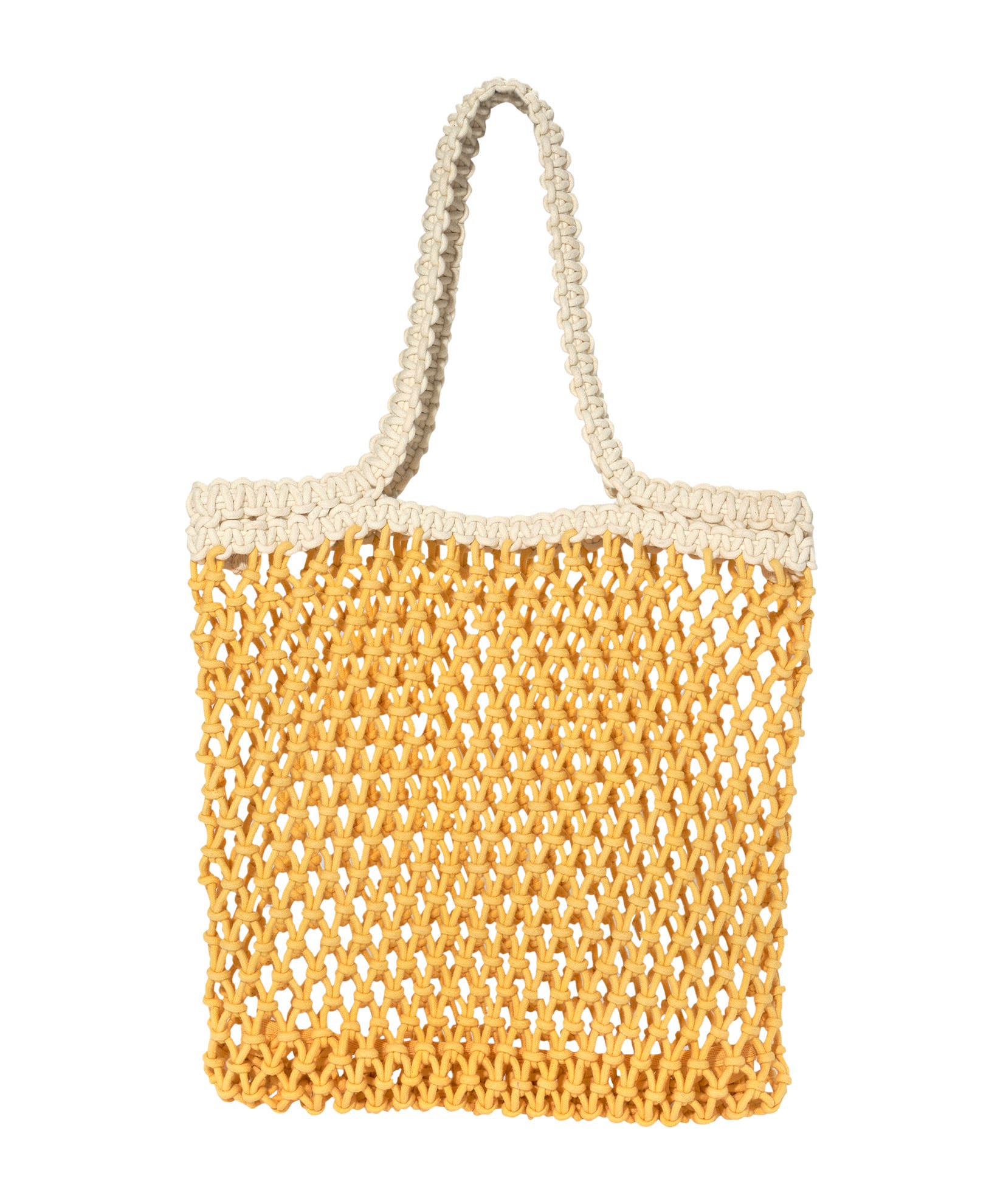 Sunwashed Macrame 2-Tone Tote, Alternate, color, Sunshine