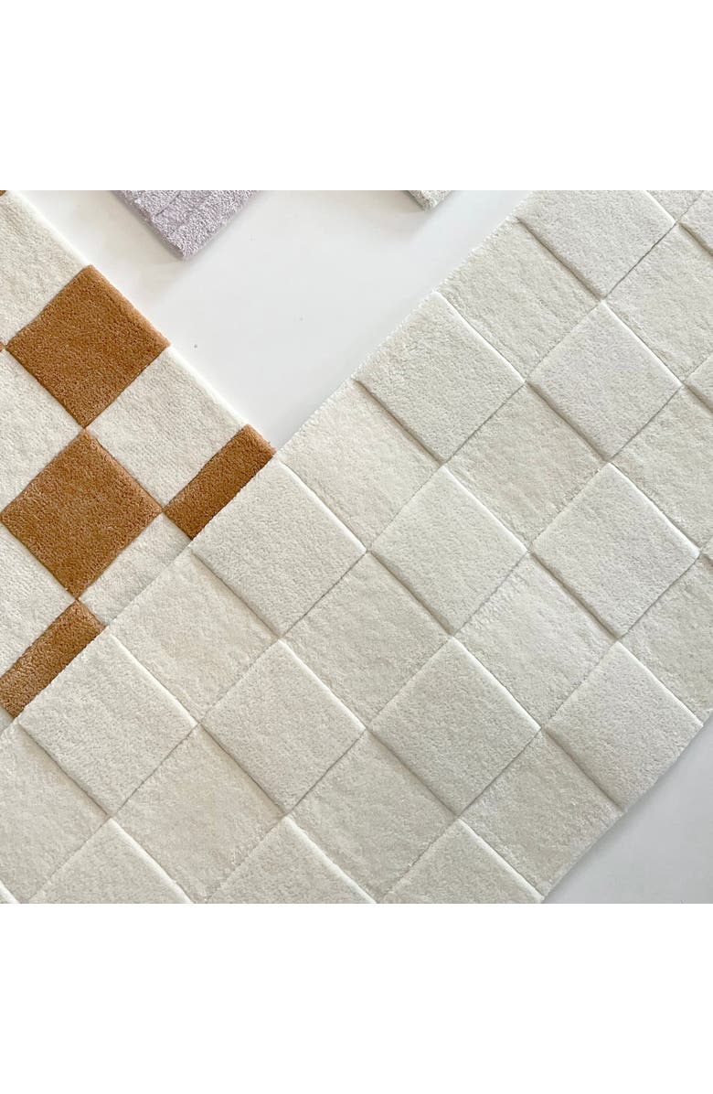 Maison Deux Checkerboard Rug, Alternate, color, Off-White