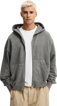 Cotton On Men's Cropped Zip Up Hoodie