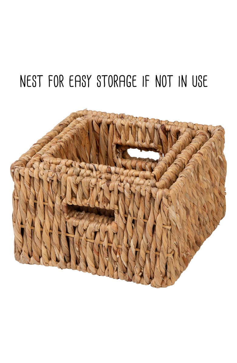HONEY-CAN-DO Three Piece Nested Baskets, Alternate, color, 