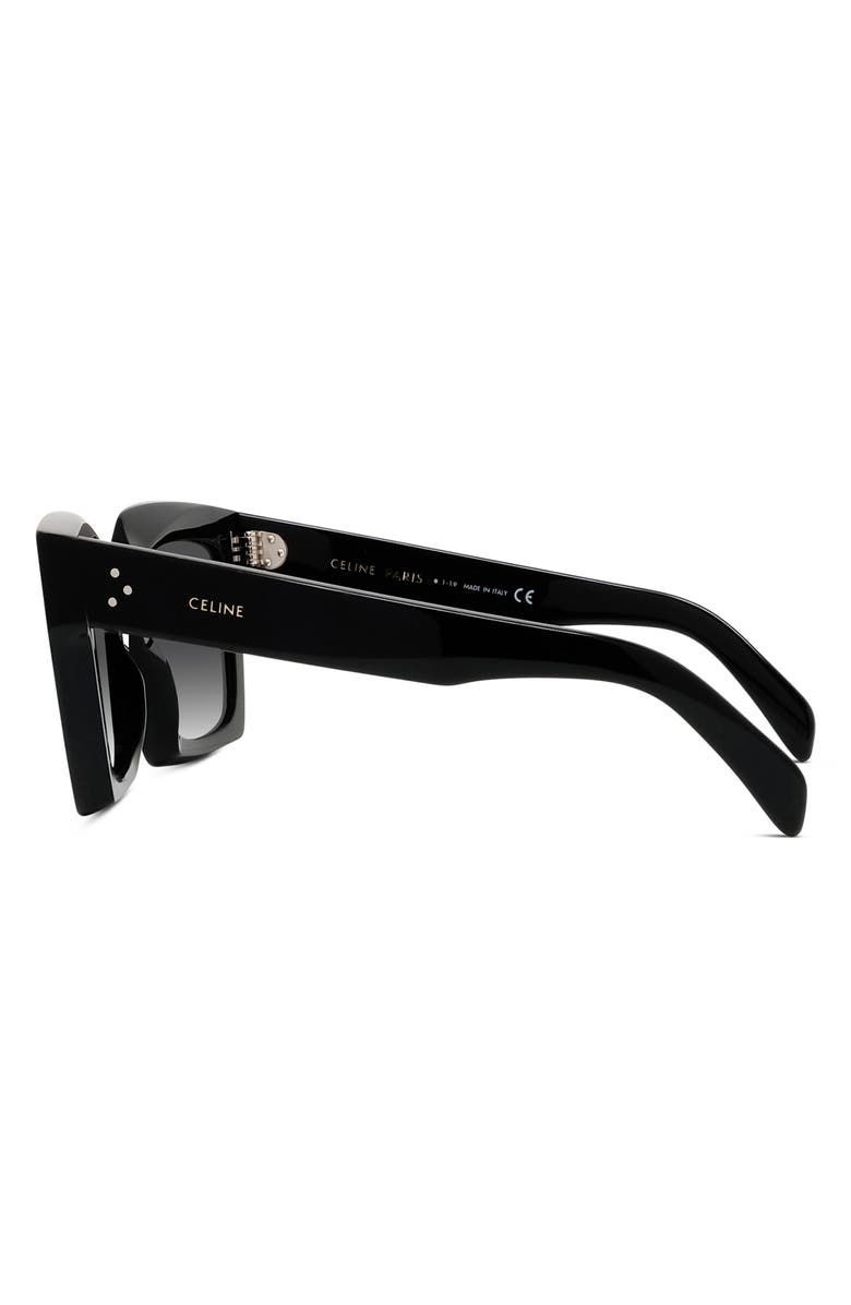 CELINE 51mm Polarized Square Sunglasses, Alternate, color, 