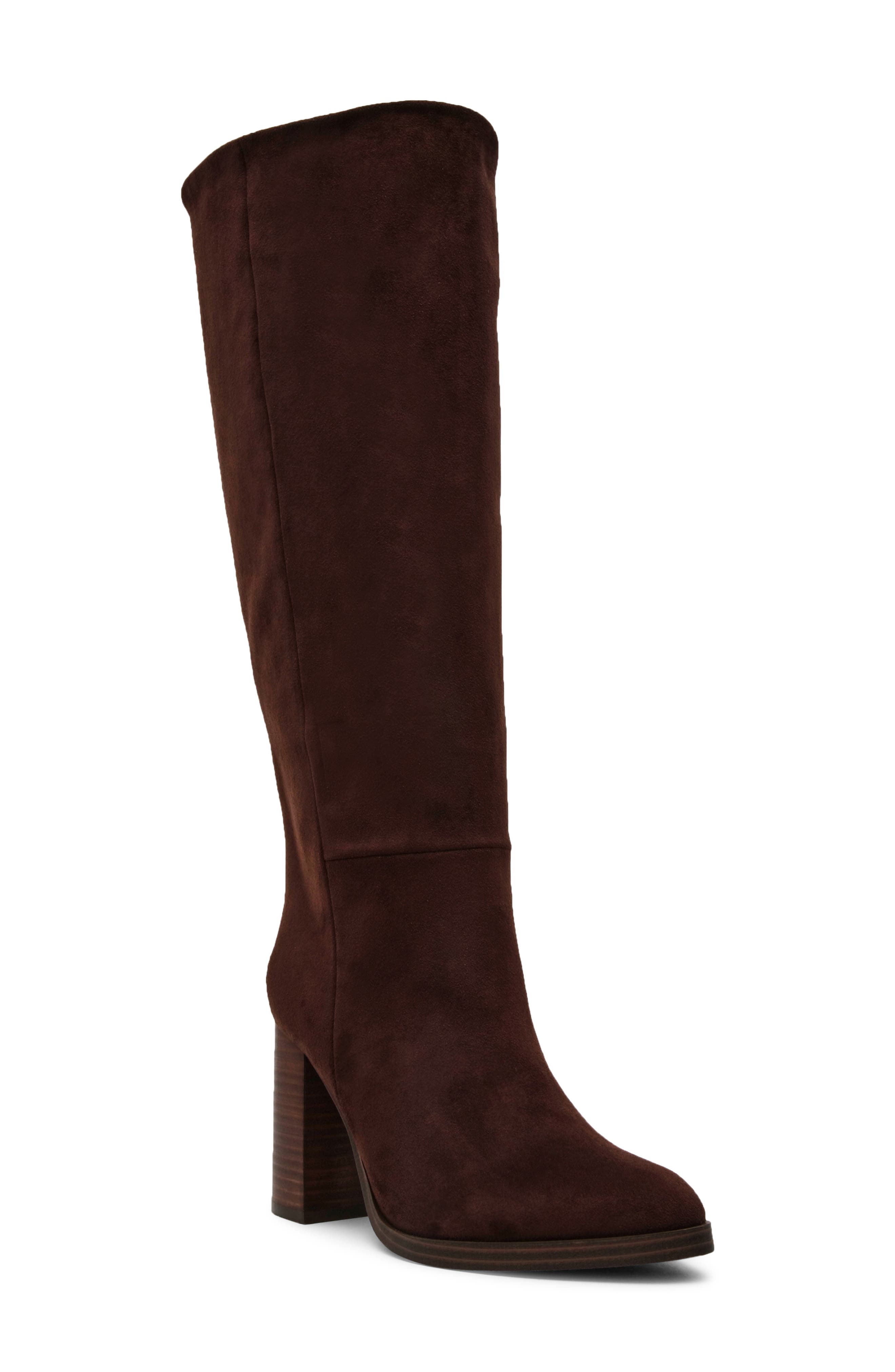 DARK BROWN FAUX SUEDE