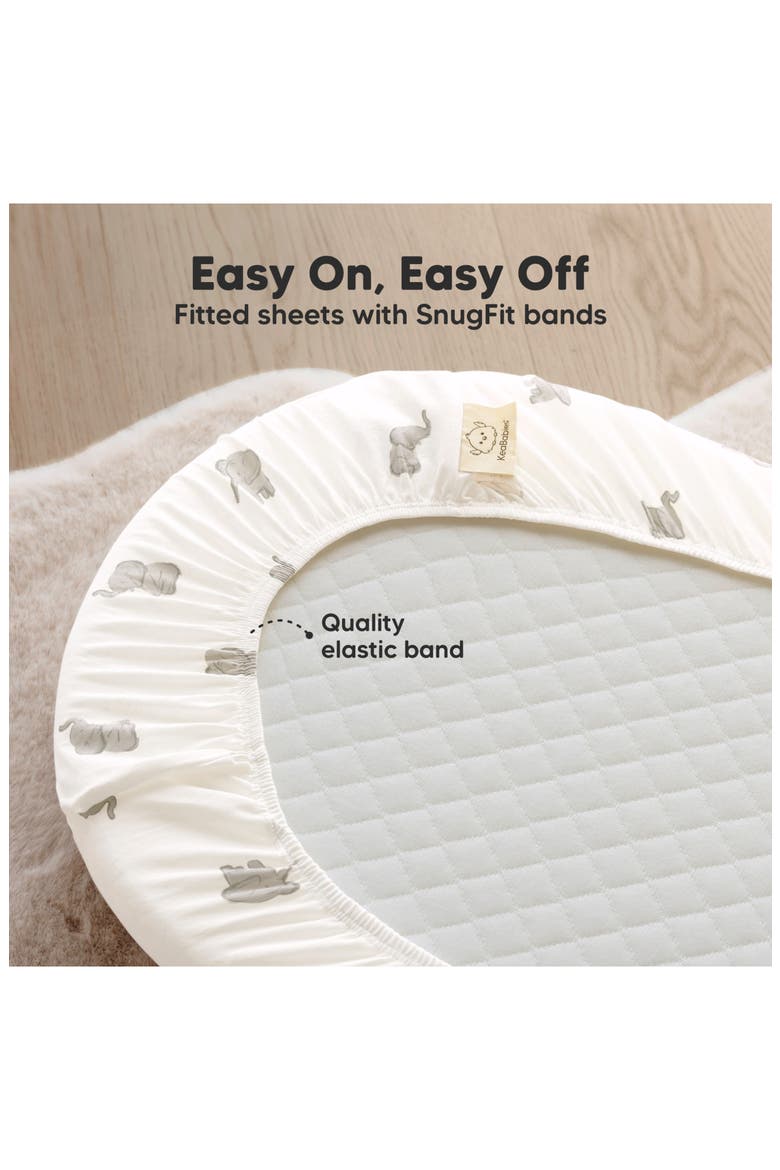 2-Pack Soothe Fitted Bassinet Sheets, Alternate, color, Elly