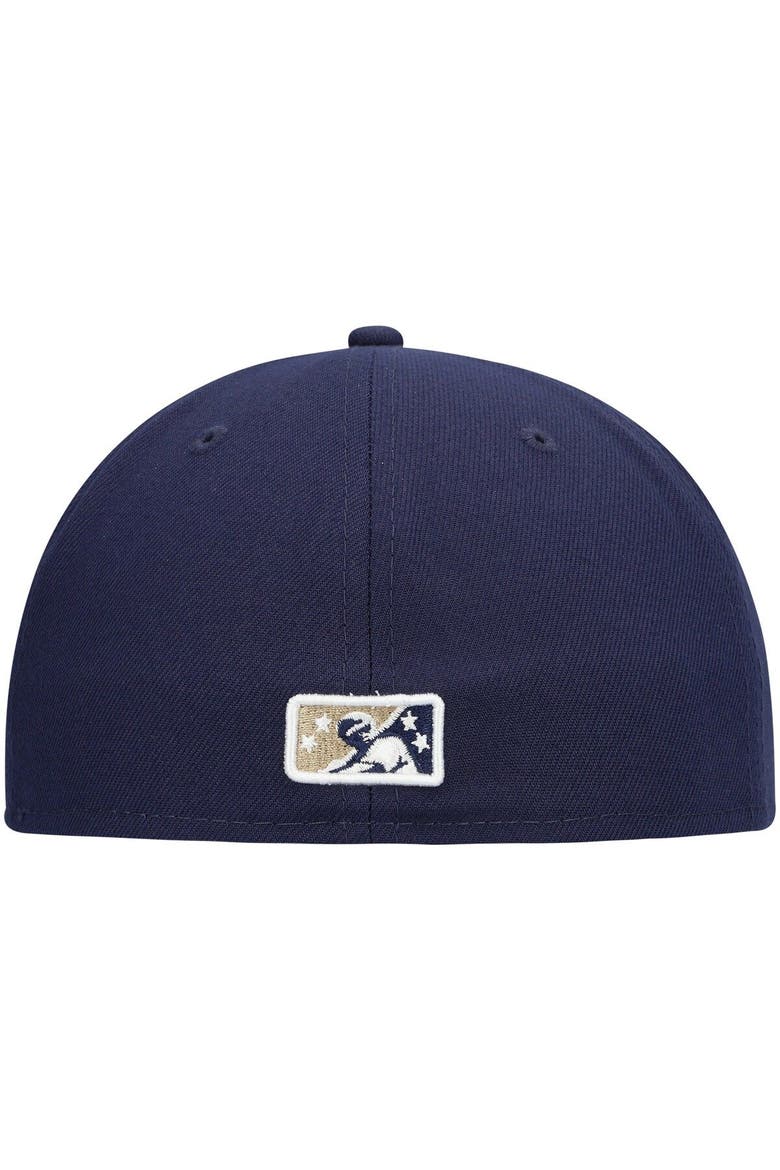 Men's New Era Navy Tri-City Dust Devils Authentic Collection Team Home 59FIFTY Fitted Hat, Alternate, color, Navy