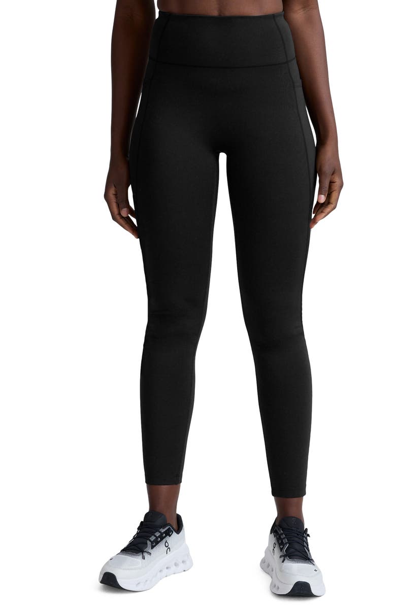 Beyond Yoga Allure Zip Pocket Leggings, Main, color, Black