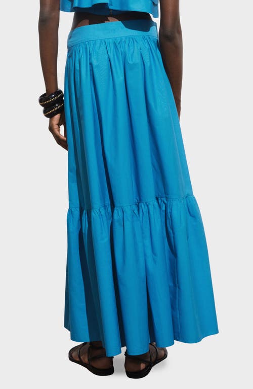 Mango Tiered Cotton Maxi Skirt