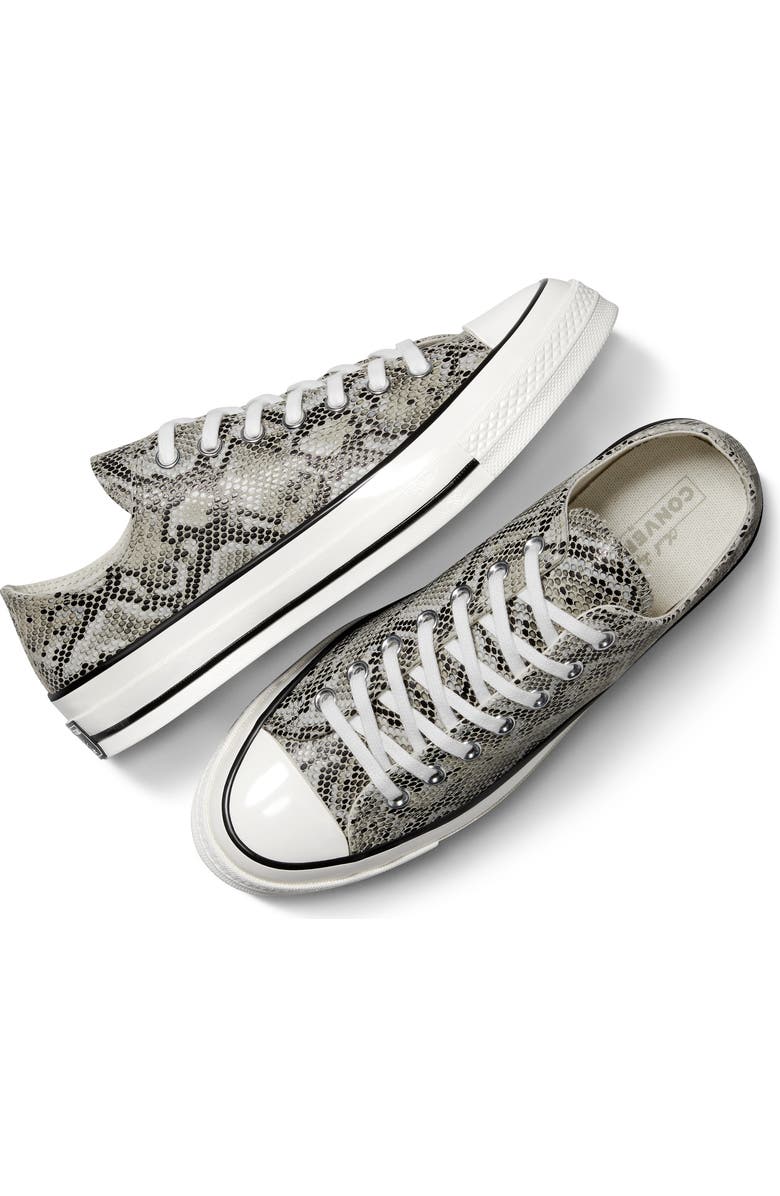 Converse Chuck 70 Faux Snakeskin Suede Low Top Sneaker, Alternate, color,