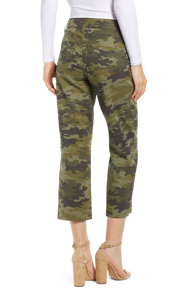 Tinsel Camouflage Wide Leg Crop Pants, Alternate, color, 