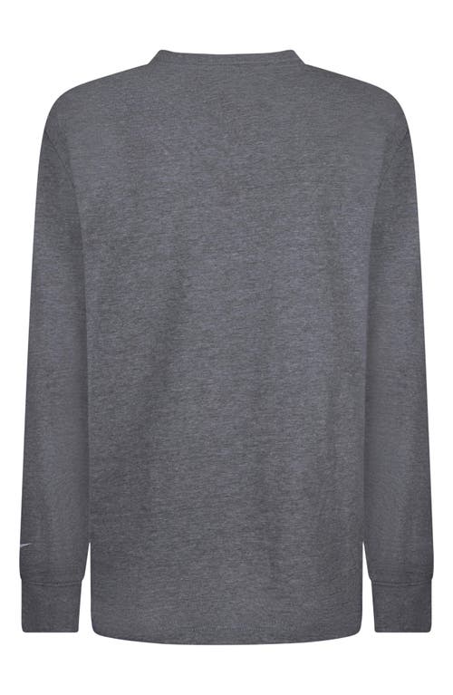 3 Brand Kids' Gradient Box Logo Long Sleeve T-shirt In Gray