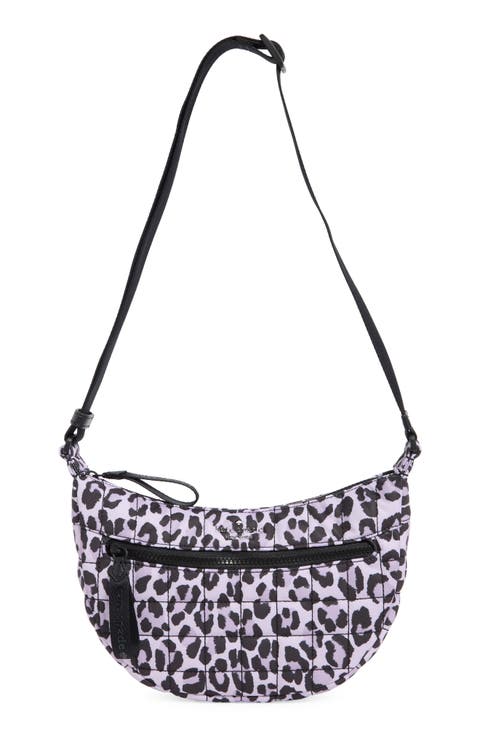 camden leopard quilted crossbody bag