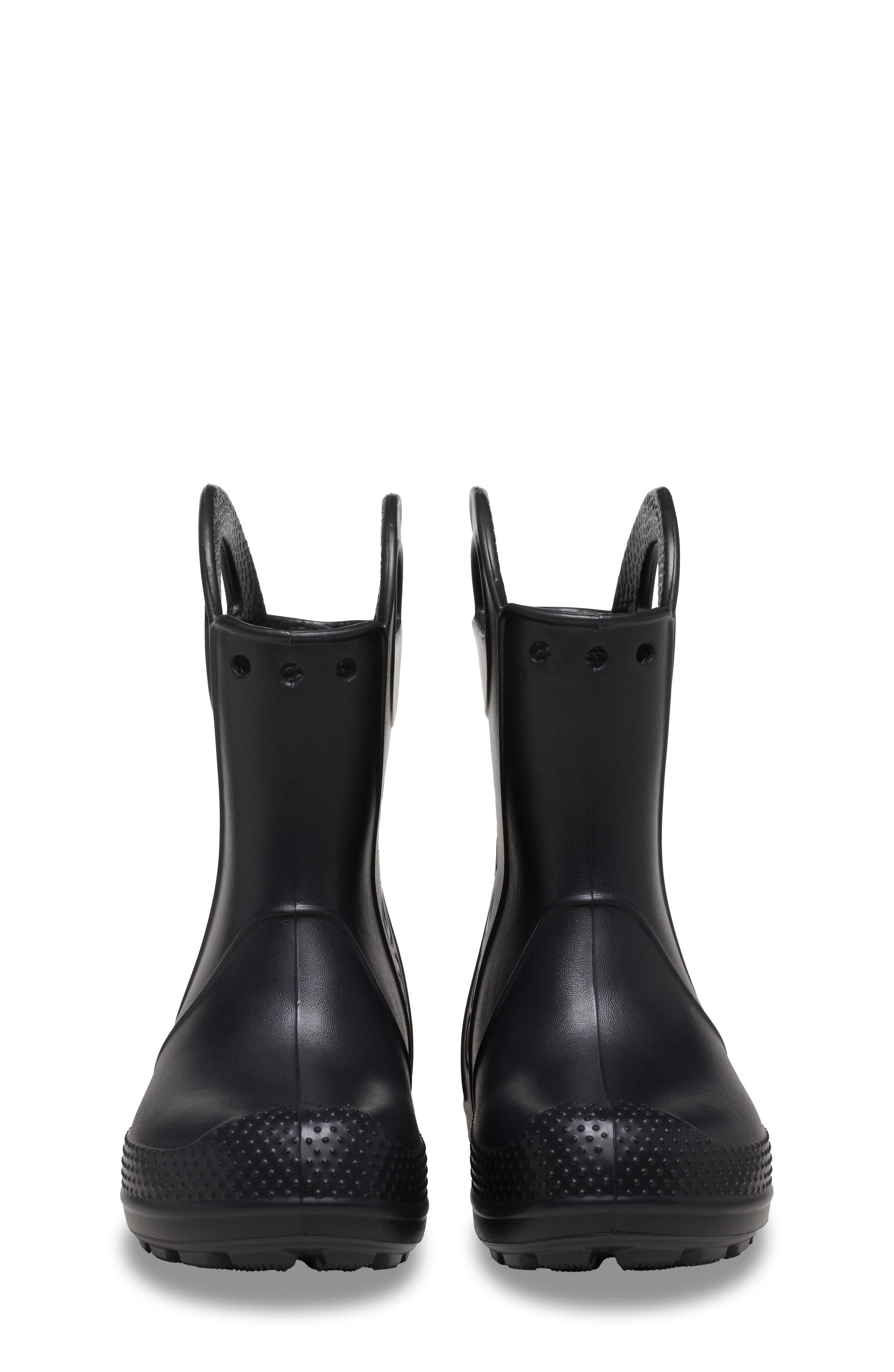 CROCS Kids' Handle It Rain Boot, Alternate, color, Black