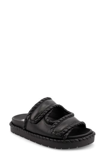 Mia Gemi Puffy Slide Sandal In Black