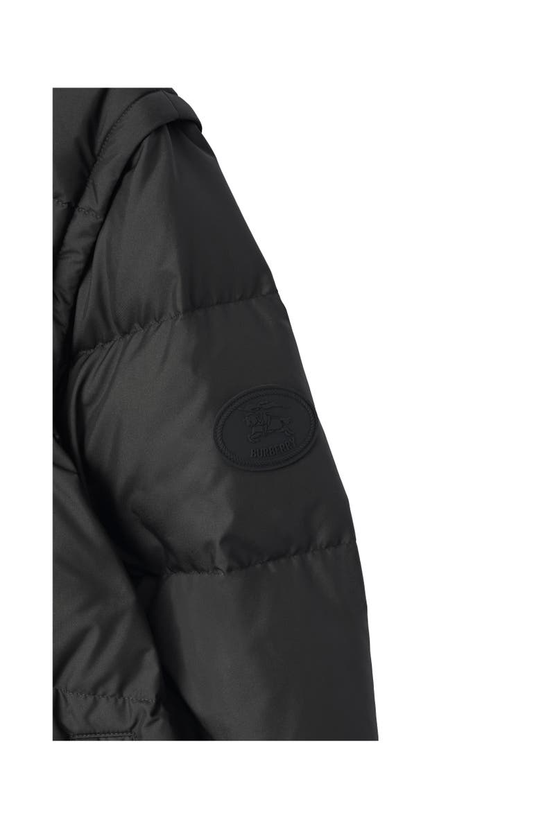 Burberry Detachable Sleeve Puffer Jacket, Alternate, color, Black