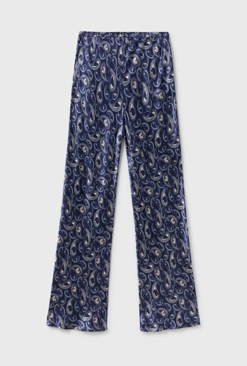 Silk Laundry Bias Cut Pants Hounds Paisley In Hounds Paisley