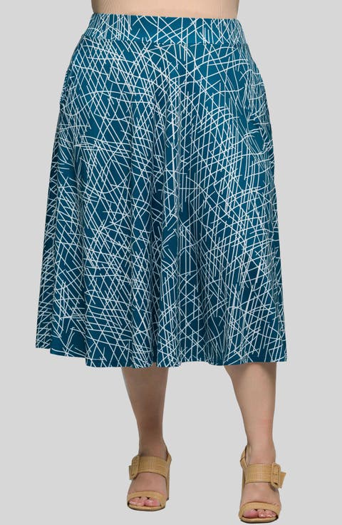 Pull-On Midi Skirt (Plus)