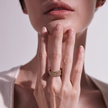 Classic Chain Layered Ring