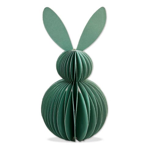 Seafoam Bunny Paper Decor for Easter Tabletop Mantel