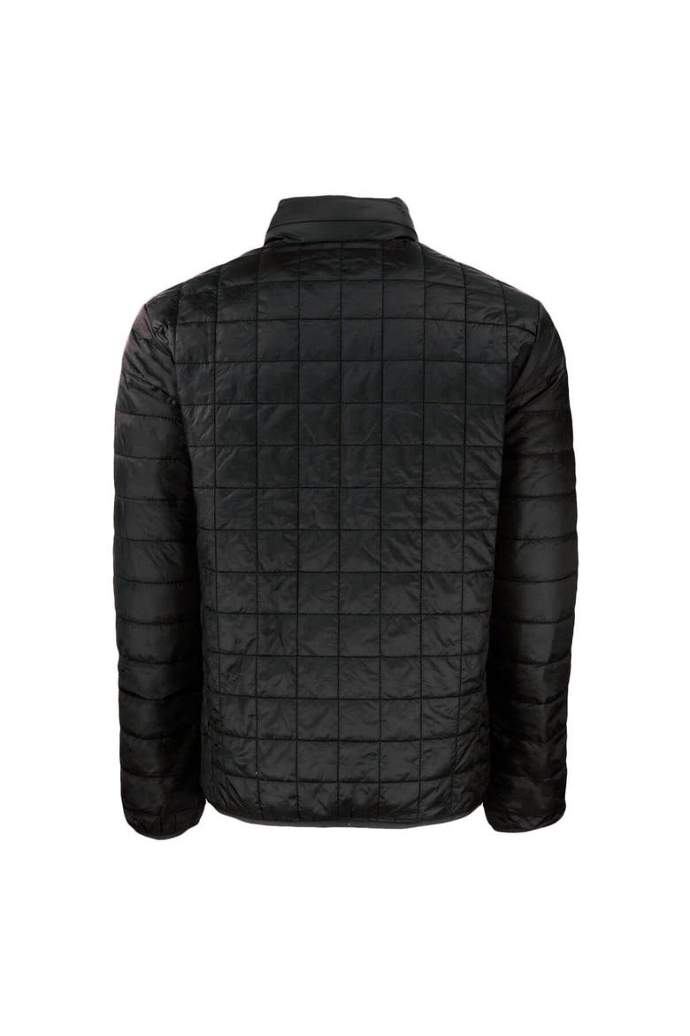 Men's Cutter & Buck Black Rochester Red Wings Rainier PrimaLoft Eco Insulated Full-Zip Puffer Jacket, Alternate, color, Black