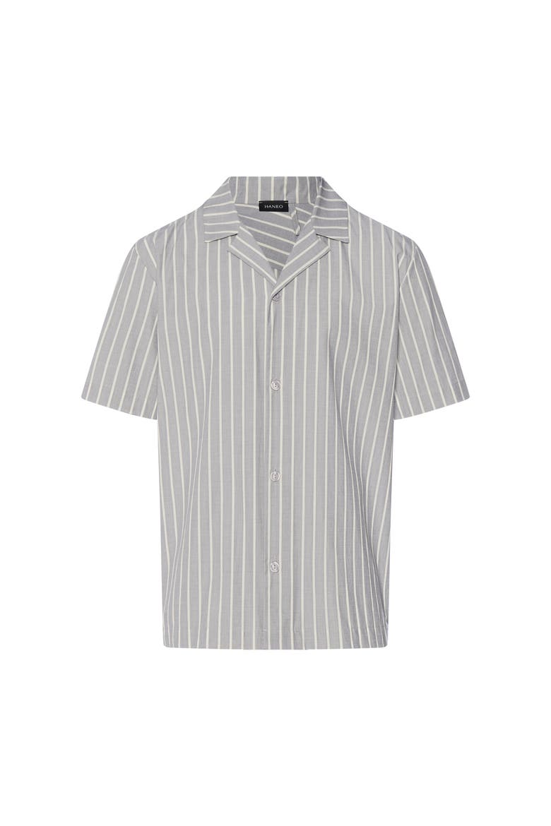 Night And Day Cotton Button Front Collared Shirt, Main, color, Denim Stripe