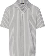 Hanro Night And Day Cotton Button Front Collared Shirt