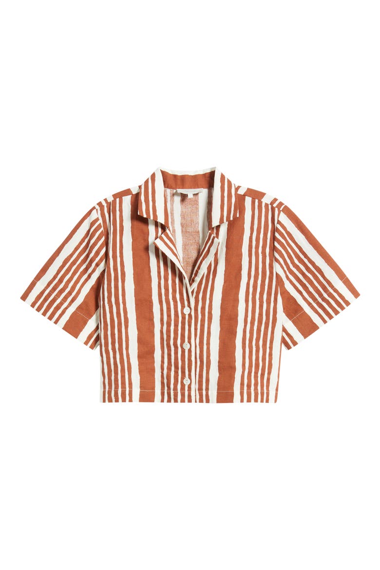 Mizuki Stripe Woven Shirt, Alternate, color, VECCHIO STRIPE PRINT