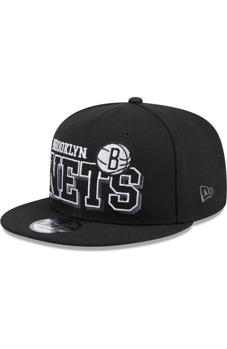New Era Men's New Era Black Brooklyn Nets Gameday 59FIFTY Snapback Hat, Main, color, Black