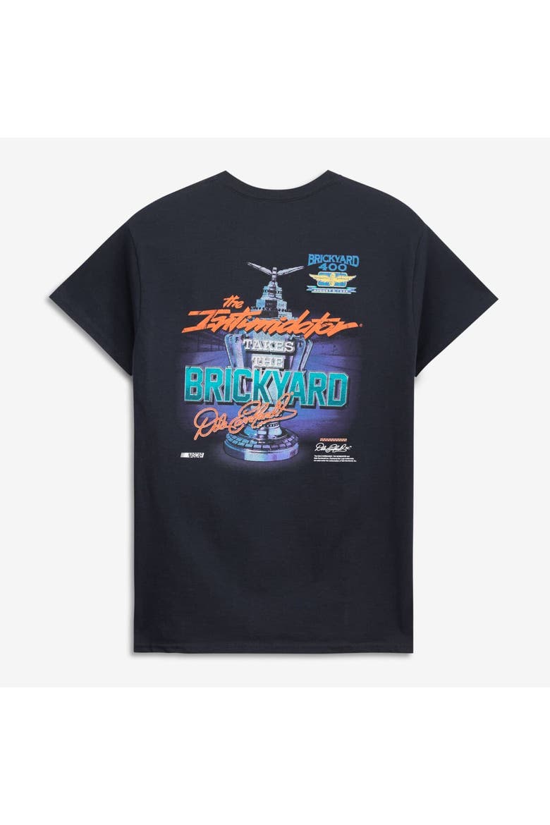 Men's Checkered Flag Sports Black Dale Earnhardt 1995 Brickyard 400 Champions T-Shirt, Alternate, color, Black