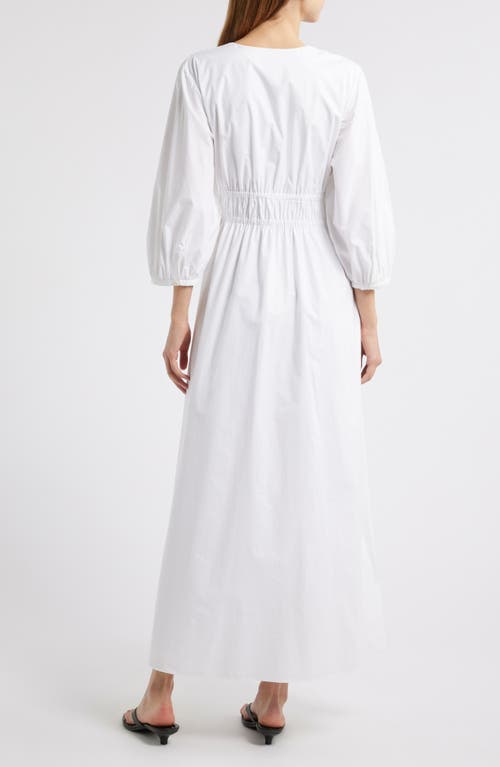 FRAME FRAME THE CINCHED ORGANIC COTTON MAXI DRESS
