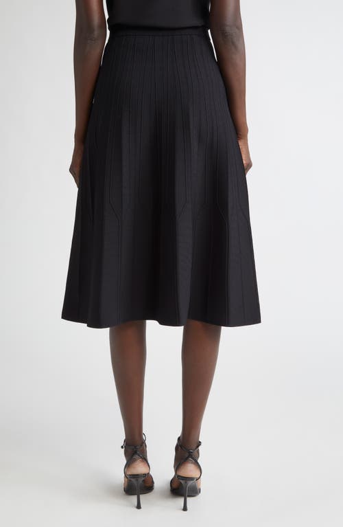 St John St. John Knit A-line Skirt In Black